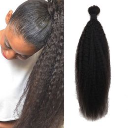 Bulk Human Hair for Braiding Cheap Mongolian Hair African American Kinky Straight Hair Bulk No Weft FDshine