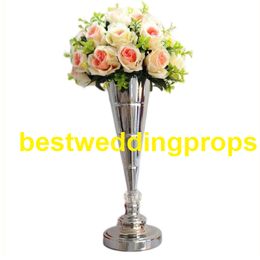 dcoration New style Metal Candles Holders Flower Vase Rack Candle Stick Wedding Table Centrepiece Event Road Lead Candle Stands best0204