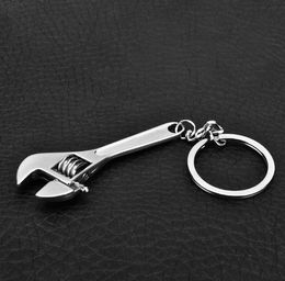Creative Tool Wrench Spanner Key Chain Ring Key ring Metal Keychain Adjustable Fashion Accessories Free Shipping