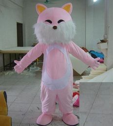 2018 High quality hot adult kitty cat mascot costume with mini fan inside the head for sale