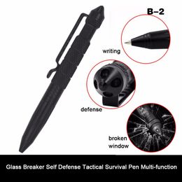 Portable Tactical Pen Self Defence Tool Emergency Glass Breaker Survival Pen Outdoor Multi-function Ballpoint Pen Camping Tool
