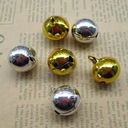 300 PCS 8mm Small Bell Craft Jewelry Wedding Charms Bead Gold silver optional 01108
