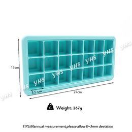 21 Grid Silicone Ice Cube Tray Molds DIY Desert Cocktail Fruit Ice Cream Maker Kitchen Bar Drinking Accessories