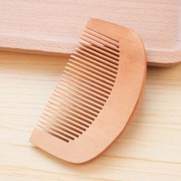 Wooden comb natural health cherry wood comb anti-static care peach wood comb hair styling tool LX1153