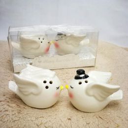 Wedding Favors and gifts for guest Happily Ever After Bride and Groom Love Birds Salt and Pepper Shaker 100pcs(50sets)