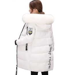 Coleira de pele de prolchode 2018 mulheres jaqueta de inverno quente engrossar mulheres longas casaco outerwear para mulheres parka s18101504