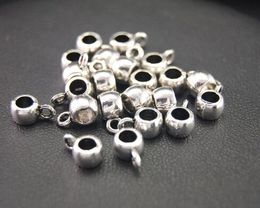 free shipping 500pcs/lot alloy Bail Beads Spacer Beads Charms Sliver Plated for Jewelry DIY Making 6x9mm