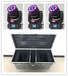 2 pieces + flight case Promotion moving head spot disco light 9x12w rgbwa uv wash moving head + 90w led moving head light