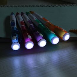 Многофункциональное ночное чтение светящиеся подсветки маленький фонарик шариковая ручка светодиодная реклама легкая ручка