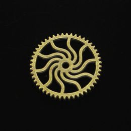 75pcs Zinc Alloy Charms Antique Bronze Plated steampunk gear Charms for Jewelry Making DIY Handmade Pendants 25mm