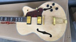 new jazz Electric Guitar Custom hollow jazz Guitar in Natural color Music