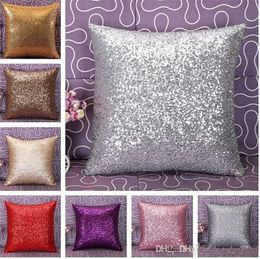 Glitter Sequins Pillow Case Home Decor decorative Cushion Covers High Quality Colour Throw Pillow Case b508