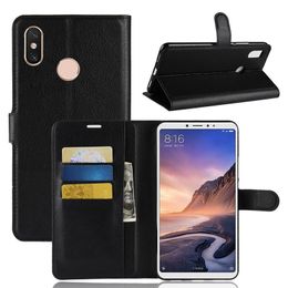 DHL free Bookcover For Xiaomi Max3 Luxury Leather Flip wallet cover for Mi8 Lite heavy duty adsorbtion cover for POCO F1