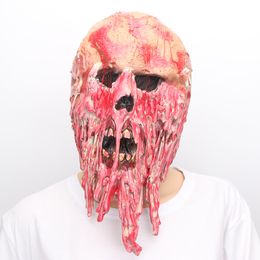 -Hot New Scary Mask Máscaras de Halloween Horror Skull Zombie Vampire Face Mask látex Bloody skull cosplay Costume Costancy Fancy Party Prop