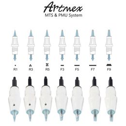 50pcs Artmex A3 V3 V6 V8 V9 Replacement Needle Cartridges PMU System Tattoo Needle Cartridges Body Art Permanent Makeup