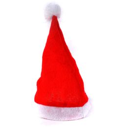 50pcs Adult Christmas Hats Children Red Caps Santa Claus Hats Christmas Decoration for Home Party Xmas Decoration Hat Wholesale