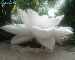 6m Custom Multicolor Flower Ground Inflatable White Flower for Indoor/Outdoor Decoration