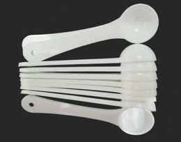 1G Professional Plastic 1 Gramme Scoops Spoons For Food Milk Washing Powder Medcine White Measuring Spoons SN205