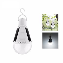 Upgrate Portable E27 Rechargeable LED Solar lamp 7W 12W 85V-265V Smart Power Outages Emergency Bulb with Switch for Camping Hiking Fishing