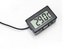 Mini Digital LCD Probe Aquarium Fridge Freezer Thermometer Thermograph Temperature Metre for Refrigerator -50~ 110 Degree FY-10 SN1073