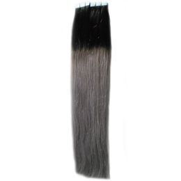 11 Colours Optional Grey Apply Skin Weft Tape Hair 100g 40pcs Ombre Tape Hair Extensions ash blonde hair extensions tape adhesive