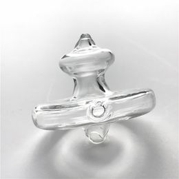 New XL Quartz Banger Carb Cap with 30mm OD Thick Pyrex Clear Glass Terp Spinner Carb Caps for Glass Water Smoking Pipes