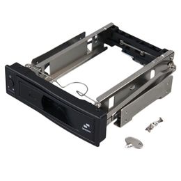 Freeshipping new hot 3.5 inch HDD SATA Hot Swap Internal Enclosure Mobile Rack with Key Lock
