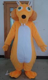 2018 Factory sale hot an orange squirrel mascot costume with big eyes for adult to wear