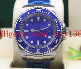 Luxury Men's Watch Sea-Dweller 116660 44MM Blue Dial And Ceramic Bezel Sapphire Asia 2813 Movement Automatic Machinery Mens WristWatches