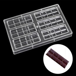 DIY Polycarbonate Chocolate bars Mould cake decoration Pastry Baking Dish confectionery tools Chocolate Candy Mold335p