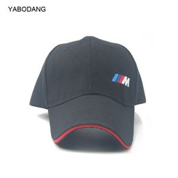 YABODANG car stlying m emblem Baseball Cap hat For E46 E39 E90 E60 E36 F30 F10 F20 E38 E91 E53 E70 X5 X3 X6 M M3 M5 2 Series