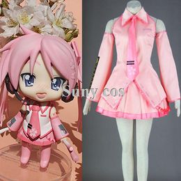 Vocaloid Sakura Hatsune Miku Cosplay Costume