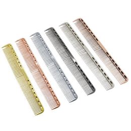 6 Colors Stainless Steel Gold Hair Comb Professional Hair Salon Hairdressing Combs Hair Cutting Dying Tools F1503