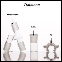 45° degree Adapter Set Oil Recycle System Adapte 14mm&19mm two size female and male joint bongs for water pipe bubbler smoking