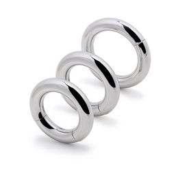 Stainless Steel Magnetic Cock Ring Scrotum Stretching Ring for Men Penis Ring Adult Bondage Bdsm Toys