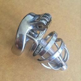 Latest Design Male Chastity Device Stainless Steel Bird Cage Lock with Pipe T#76