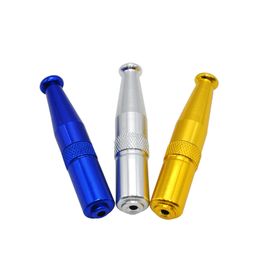 Newest Metal Pipe Torpedo Shape Zinc Alloy Hand High Quality Mini Smoking Pipe Tube Portable Unique Design Easy To Carry Clean Hot Sale DHL