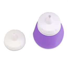 Silicone Cake Icing Piping Pot Nozzle Set Pastry Tool with two nozzles makes baking or pastry much easier.