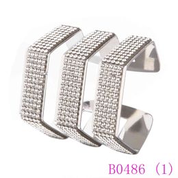 3pcs New Gold and Csilver olor Hollow Design Cuff Bracelet Jewellery Fashion Open Bangle Bracelet With Crystal For Women bracelet B0486