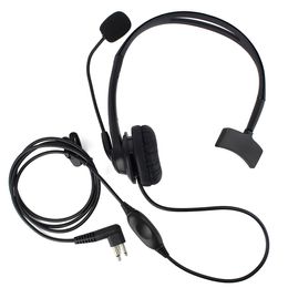 10pcs 2 Pin PTT MIC Earpiece Headphone Headset for Motorola GP300 PRO1150 Black