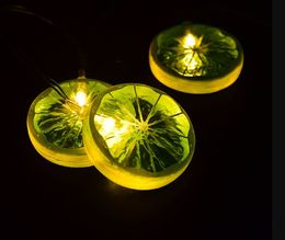 Creative Lemon Slices Led Luces de Cadena 1.5 M Batería de Hadas Luz DIY Fiesta de Navidad Decoración de La Boda Luz 10 Led