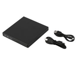 Freeshipping Super Slim USB 2.0 External CDRW DVDRW DVDRAM Burner Drive Writer For Laptop PC Promotion White Black