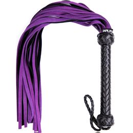 70cm Genuine Leather Adult Game Tassel Spanking Whip fetish SM slap strap beat lash flog tool slave Sex toy for couple men women S1017