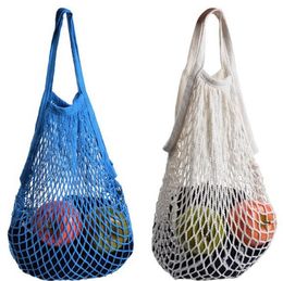 Convenient shopping mesh bag Net Turtle Bag String Reusable Fruit Storage Handbag Totes Environmental Grocery Bag SN1046