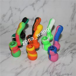 Free shipping silicone water pipes 10 Colours for choice silicone water pipe water pipes glass bongs glass pipes