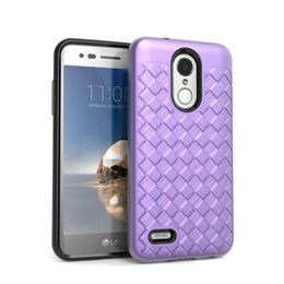 Weave pattern phone case For ZTE Avid 4 Z max pro 2 Z982 max pro Z981 TPU PC Anti Fall Oppbag