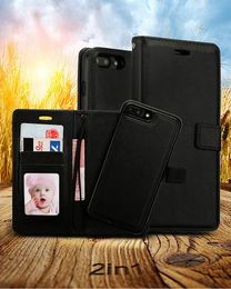 For iphone Xs Max 8 7 6 plus 2 in 1 Magnetic Magnet Detachable Removable Wallet Leather case Cover For Galaxy S10 Plus