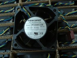 FOXCONN 60*60*25 PVA060G12H DC12V 0.35A four wire PWM speed control 6CM fan