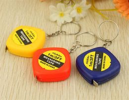 New 1 Metres tape measure soft portable mini key buckle measuring , small gift pendant portable tape