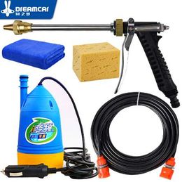 Free Shipping High 12v pressure washing gun device washing machine 12v portable cleaning machine car washer water gun